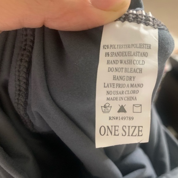 Grey Stretch high waist Leggings NEW ONE Size - Picture 7 of 7